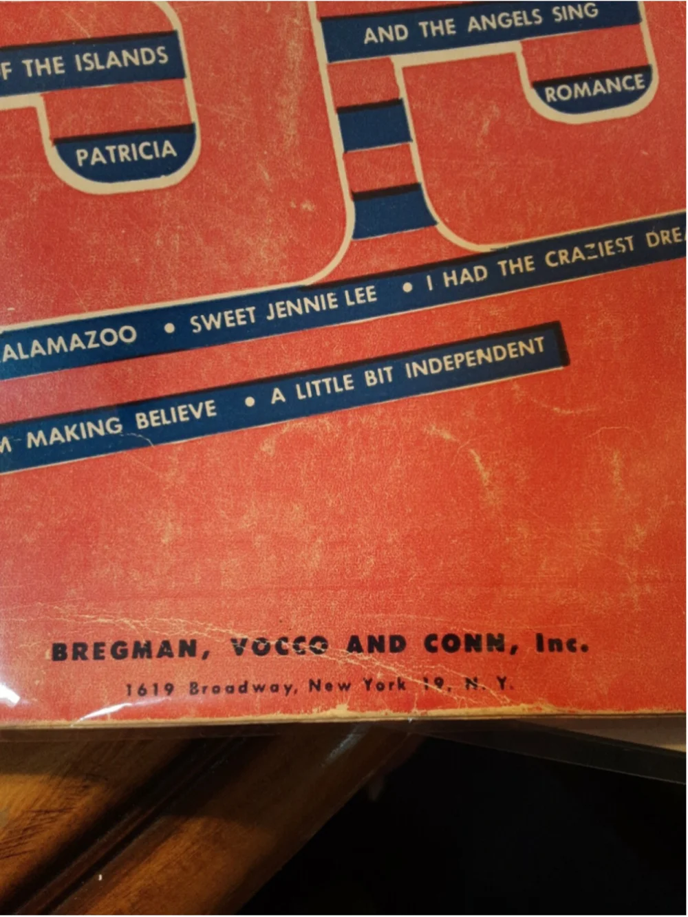 Vintage sheet Music The 33 by BVC This is a great song folio Words & Music